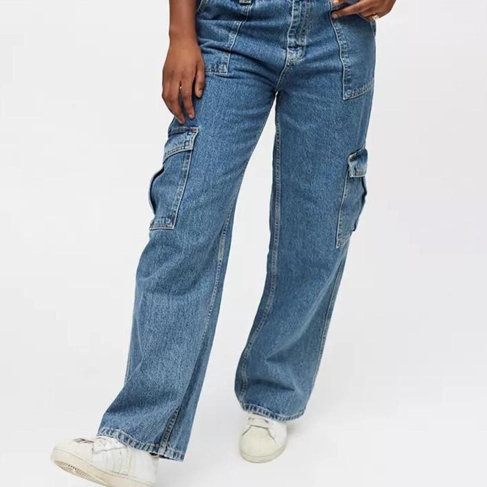 Urban Outfitters Blue Wide Leg Jeans